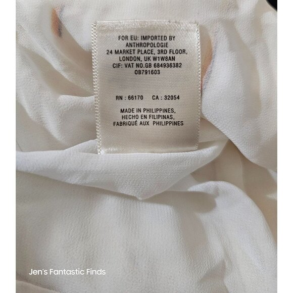 Anthropologie The Essential Jumpsuit Linen Blend Yarn-Dyed Stripe S/M MSRP: $148 - Picture 8 of 9